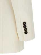 White Straw Blazer