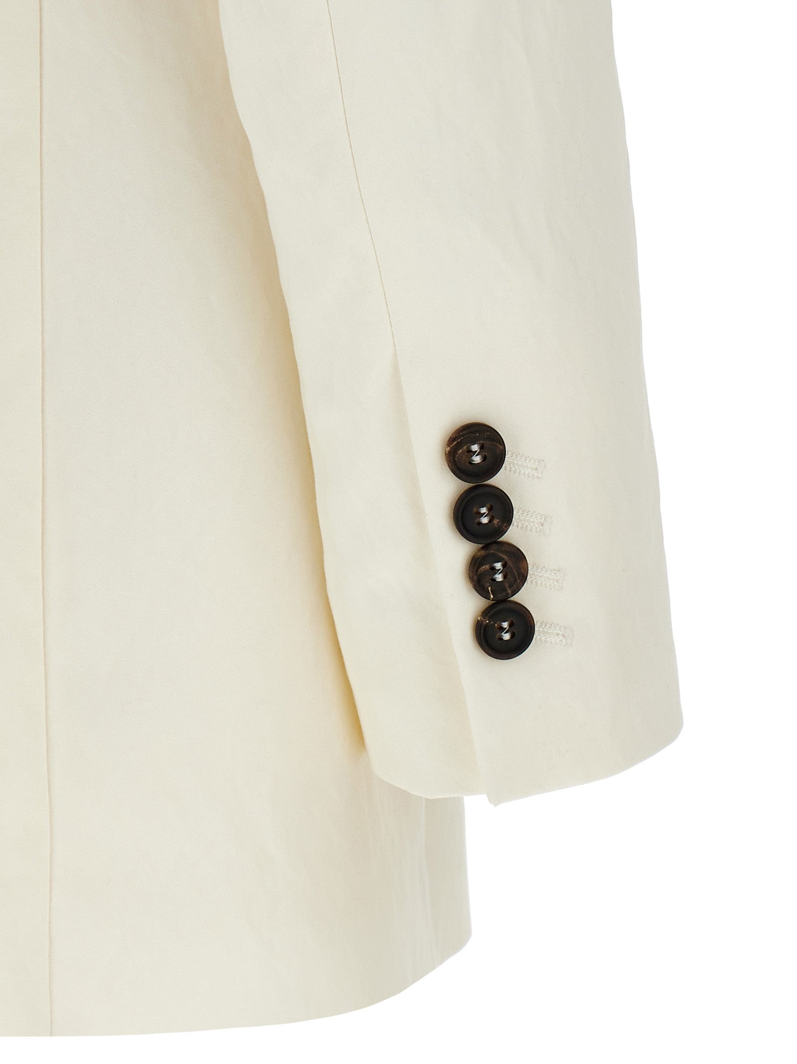 White Straw Blazer
