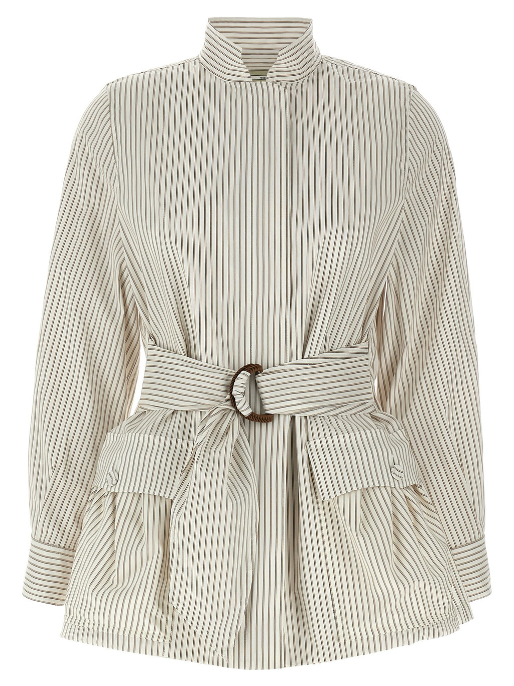 White Cotton Shell Jacket