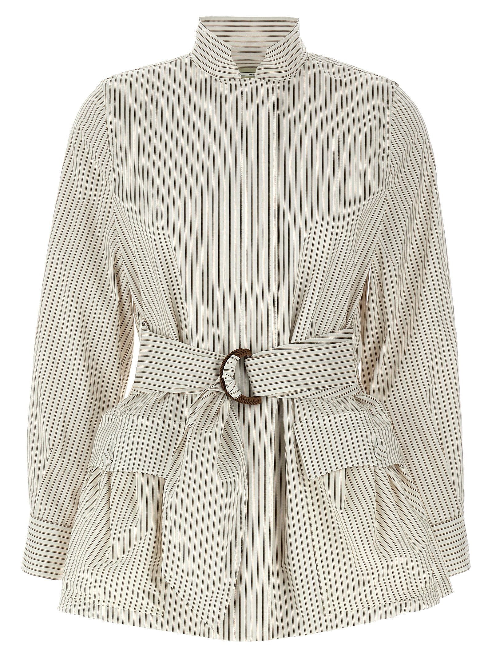 White Cotton Shell Jacket