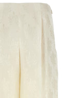 White Silk Casual Pants