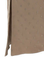 Gray Silk Midi Dress