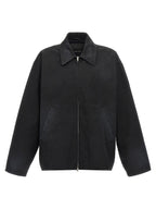 Black Cotton Full-Length Jacket