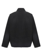 Black Cotton Full-Length Jacket