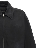 Black Cotton Full-Length Jacket