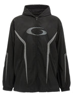 Black Polyester Shell Jacket