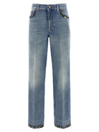 Blue Cotton Jeans Denim