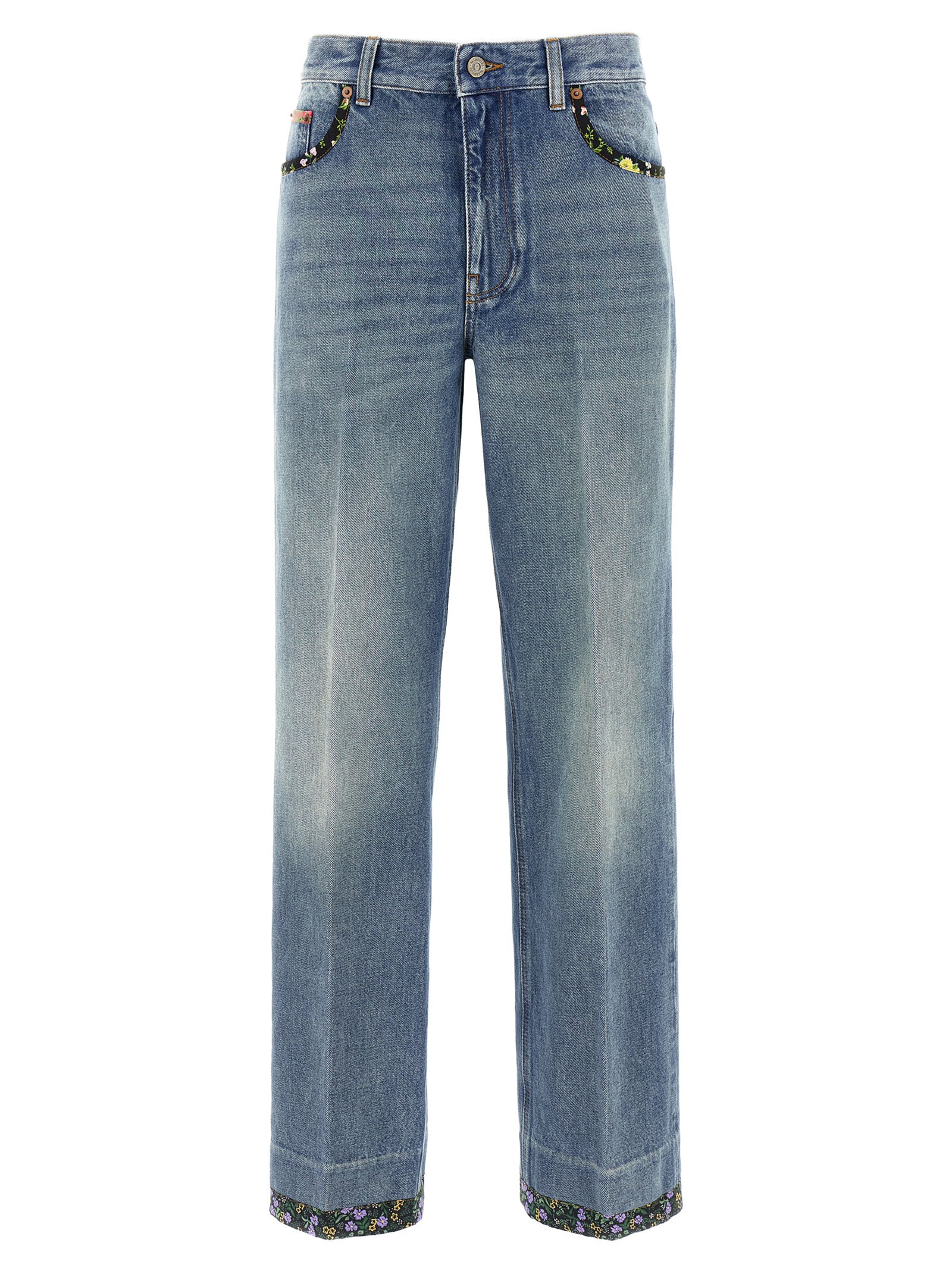 Blue Cotton Jeans Denim