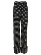 Bicolor Viscose Casual Pants