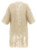 Beige Silk Cardigan