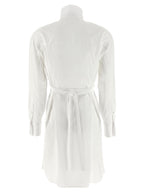 White Cotton Midi Dress