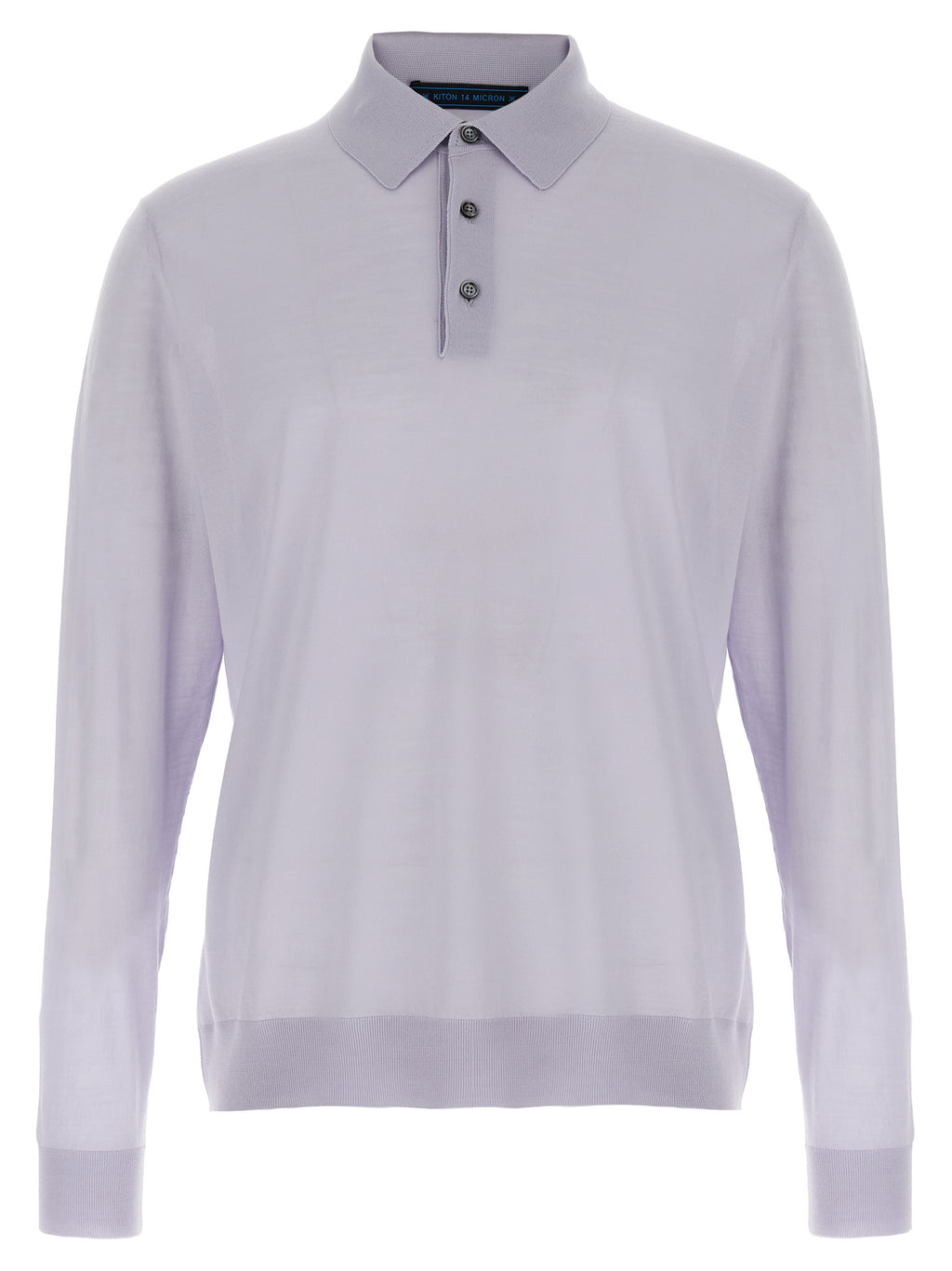 Blue Wool Polo Shirt