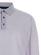 Blue Wool Polo Shirt