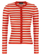 Orange Viscose Cardigan