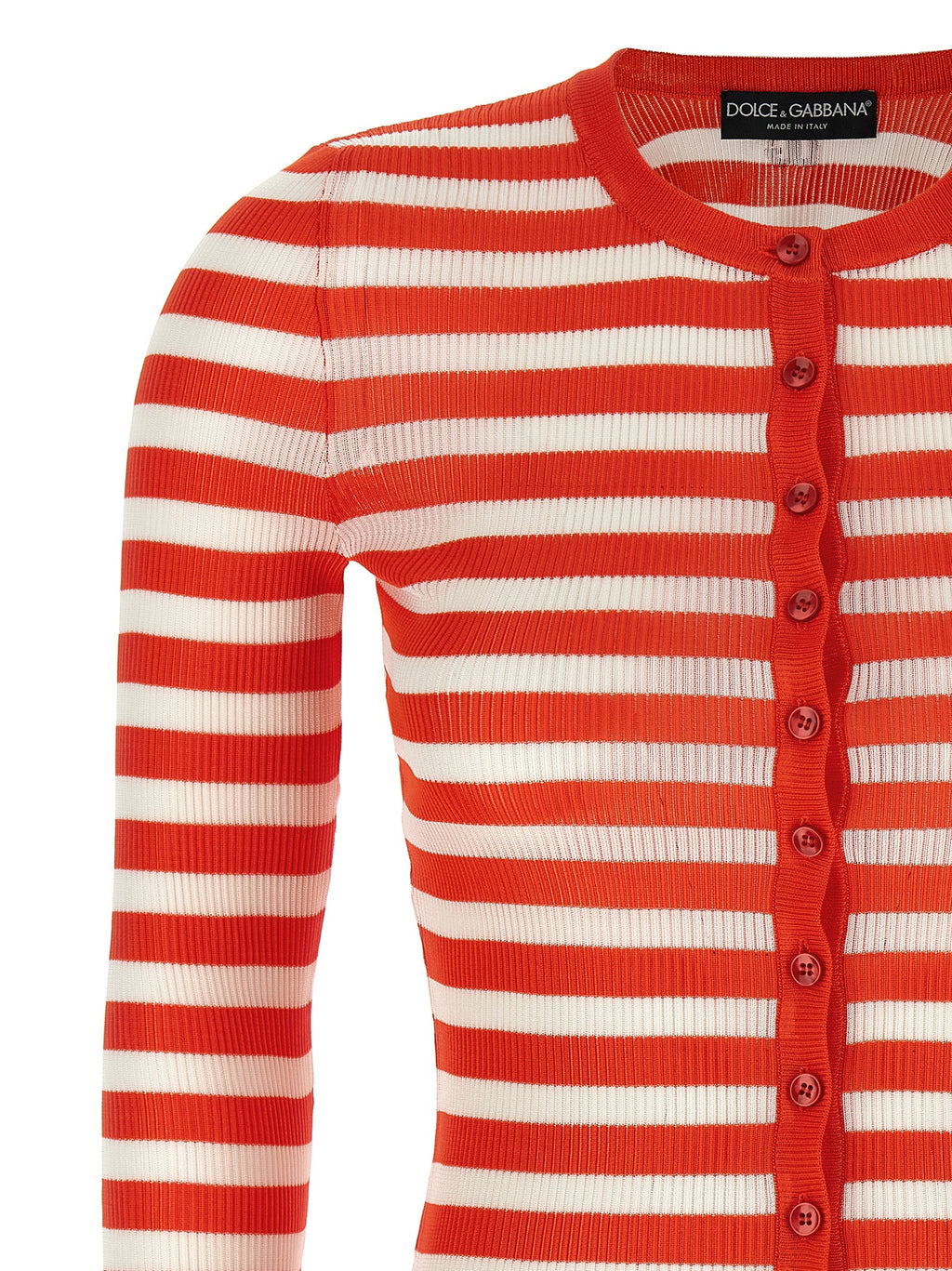 Orange Viscose Cardigan