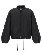 Black Polyester Bomber