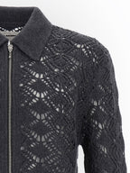 Gray Virgin Wool Cardigan
