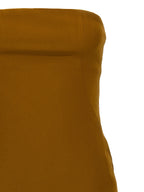 Bicolor Marabou Short Dress