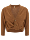 Brown Cashmere Cardigan