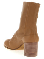 Brown Lambskin Ankle Boots