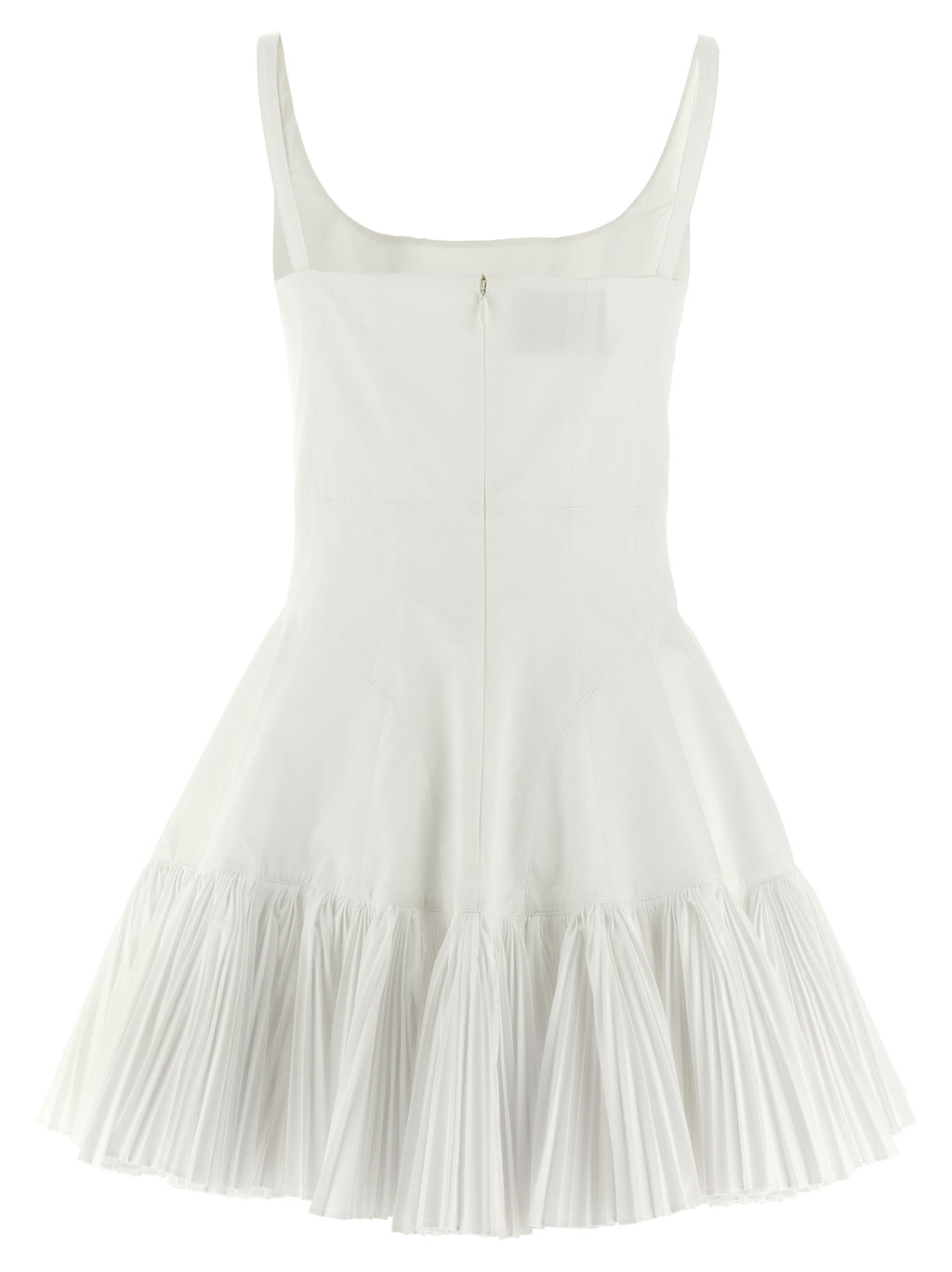 White Poplin Short Dress