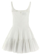 White Poplin Short Dress