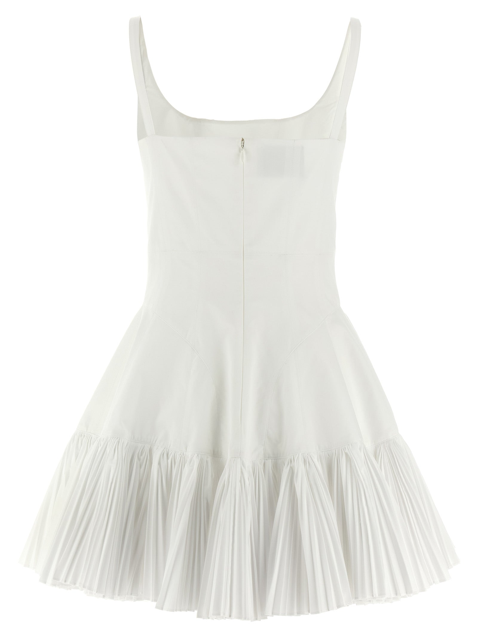 White Poplin Short Dress