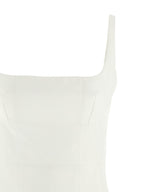 White Poplin Short Dress