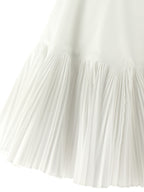 White Poplin Short Dress