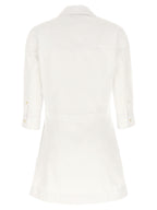 White Cotton Short Dress