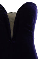 Blue Viscose Midi Dress