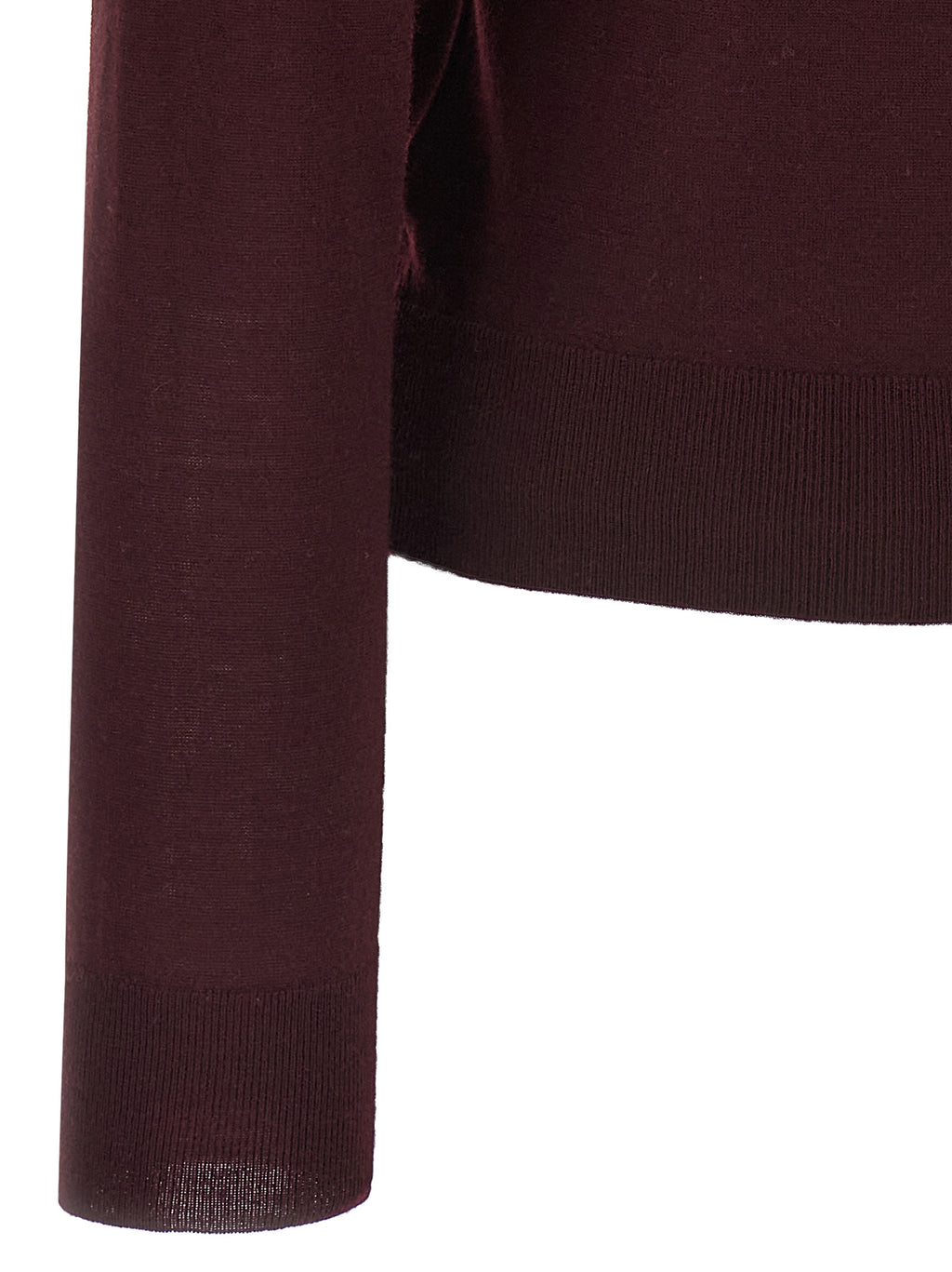 Bordeaux Virgin Wool Cardigan