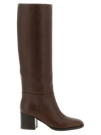 Brown Calfskin Over The Knee