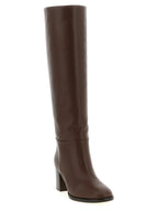 Brown Calfskin Over The Knee