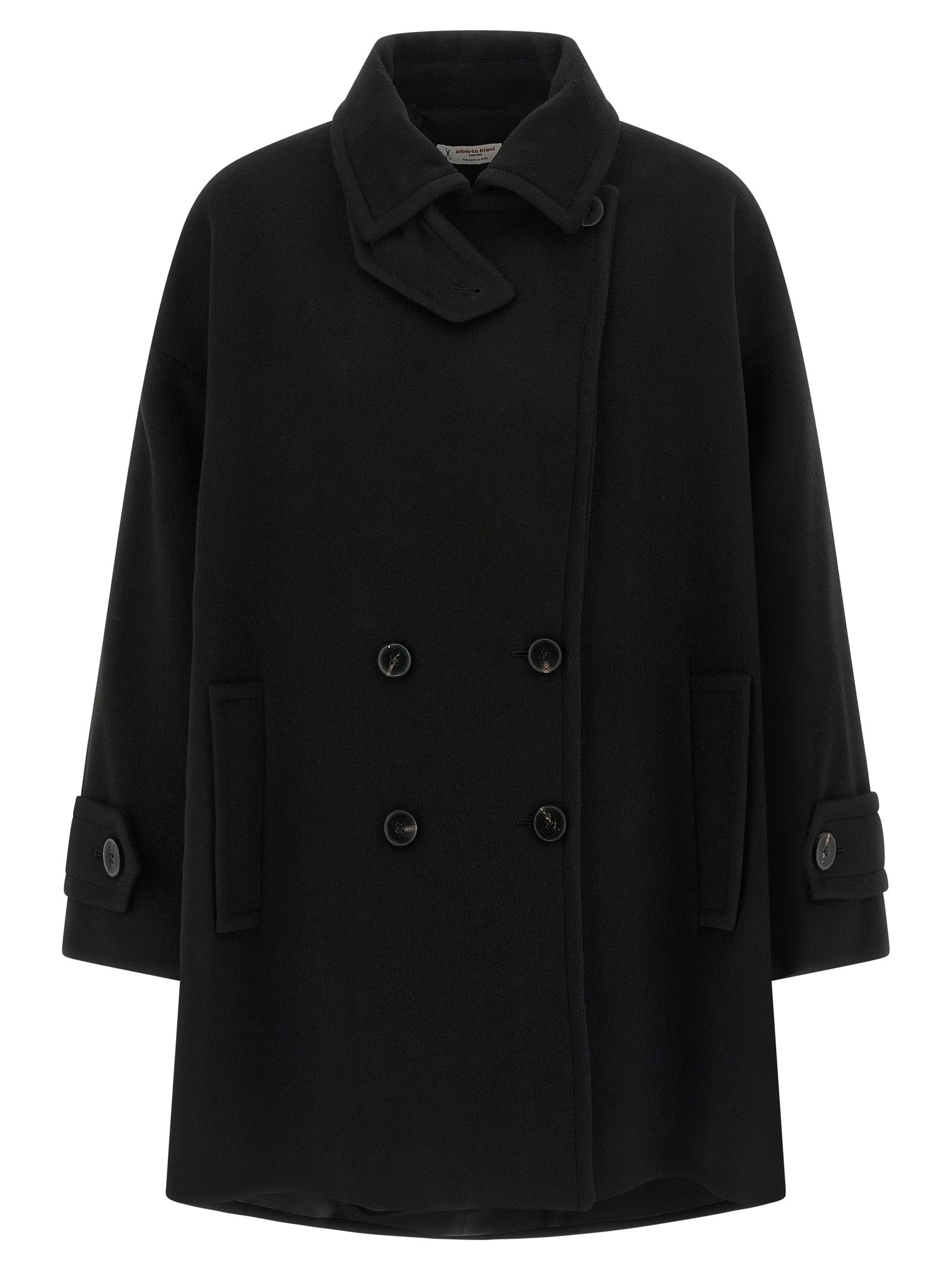 Black Virgin Wool Coat