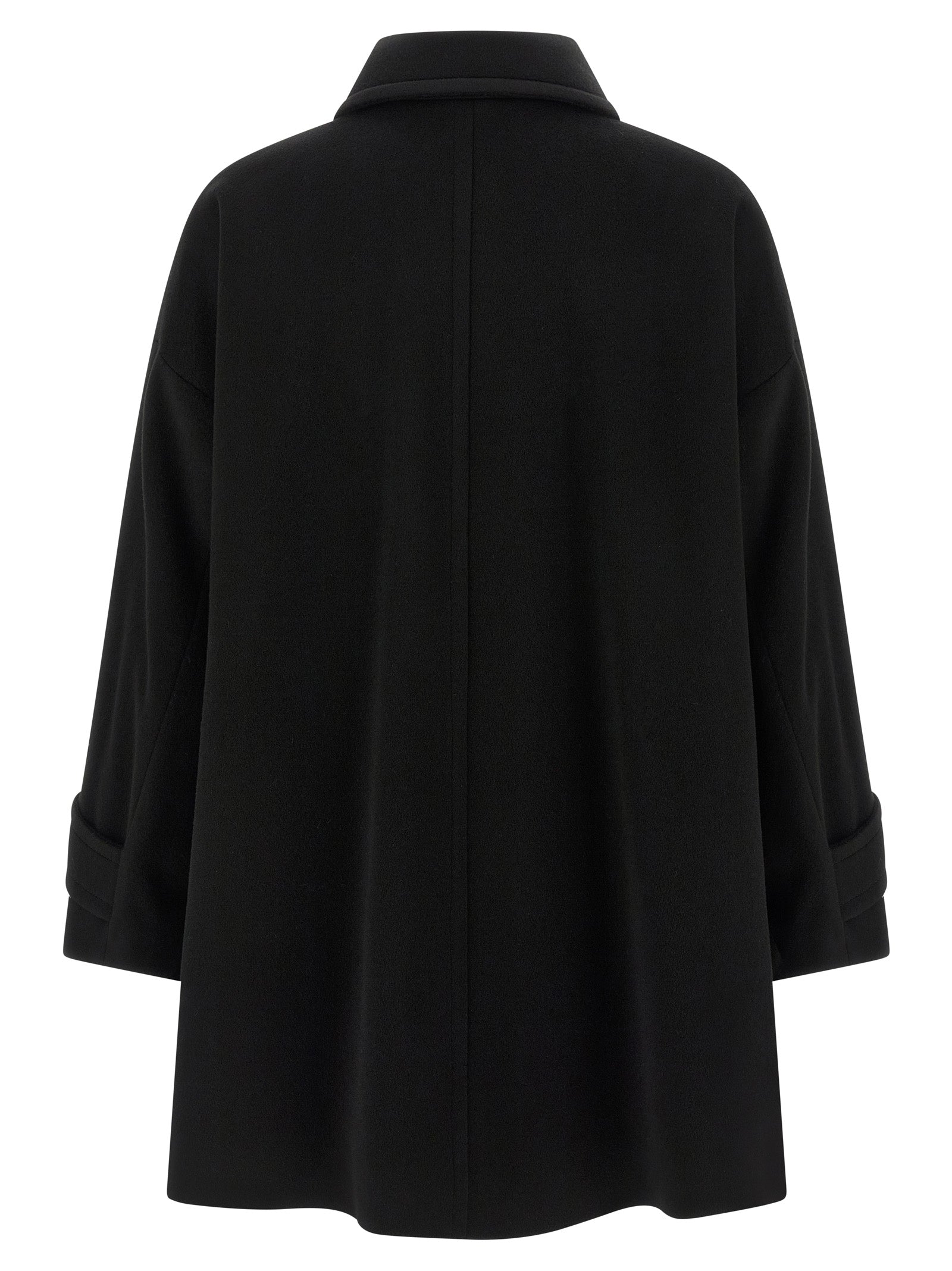 Black Virgin Wool Coat