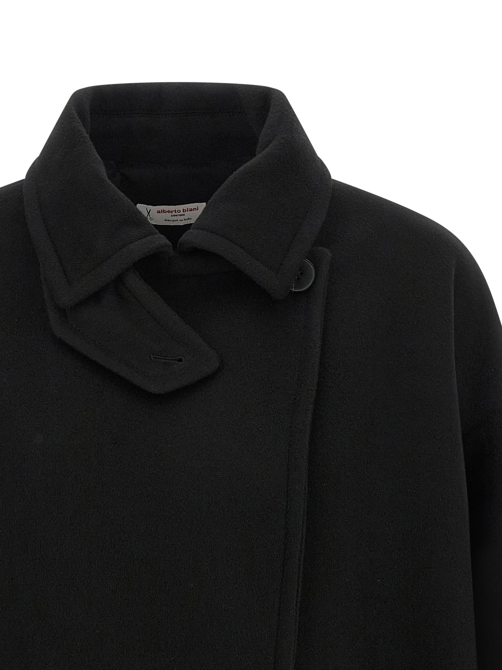 Black Virgin Wool Coat