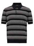 Bicolor Silk Polo Shirt