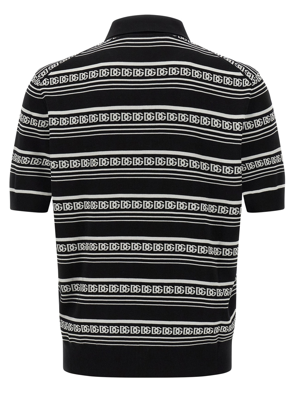 Bicolor Silk Polo Shirt