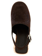 Brown Leather High Heel Pumps
