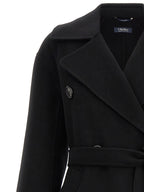 Black Virgin Wool Coat