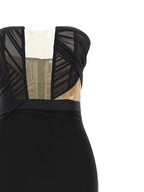 Black Viscose Long Dress