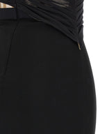 Black Viscose Long Dress