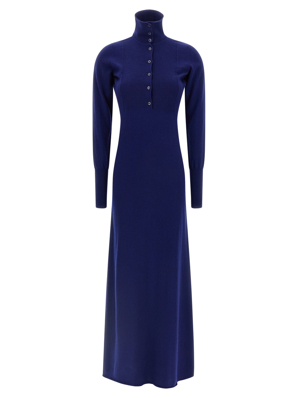 Blue Cashmere Long Dress
