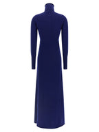 Blue Cashmere Long Dress