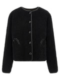 Black Lamb Leather Shell Jacket