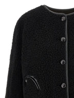 Black Lamb Leather Shell Jacket