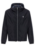 Blue Polyester Shell Jacket