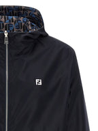 Blue Polyester Shell Jacket