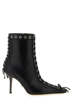 Black Calfskin Ankle Boots